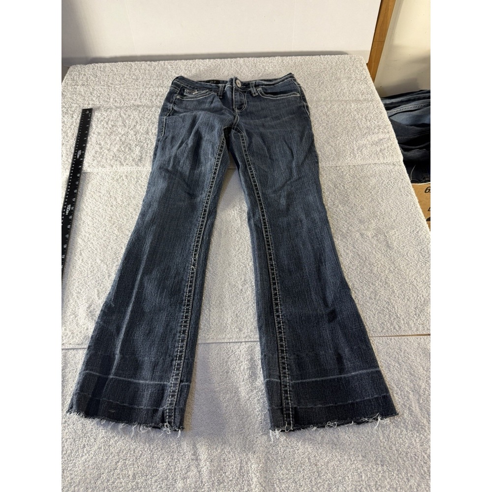 a.n.a A New Approach Womens Bootcut Jeans Blue Denim Medium Wash Mid Rise 27/4